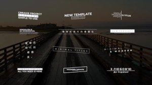 Videohive Minimal Titles 5.0 | After Effects Titles template preview