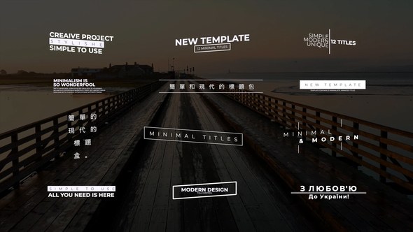 Videohive Minimal Titles 5.0 | After Effects Titles template preview