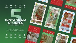 Videohive New Year Vertical Reel - Christmas Story Product Promo template preview