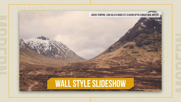 Videohive Wall Style Slideshow Video Displays template preview