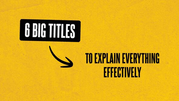 Videohive Full Screen Grunge Explainer Titles Titles template preview