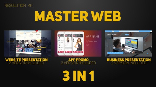 Master Web Video Displays template preview