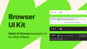 Videohive Browser UI kit Logo Stings template preview