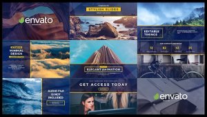 Videohive Stylish Slides and Titles Video Displays template preview