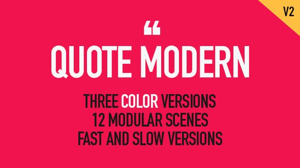 Quote Modern Video Displays template preview