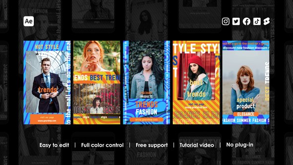 Videohive Trendy Instagram Reels 43570283 Product Promo template preview