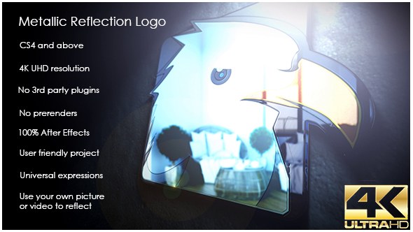 Videohive Metallic Reflection Logo Logo Stings template preview