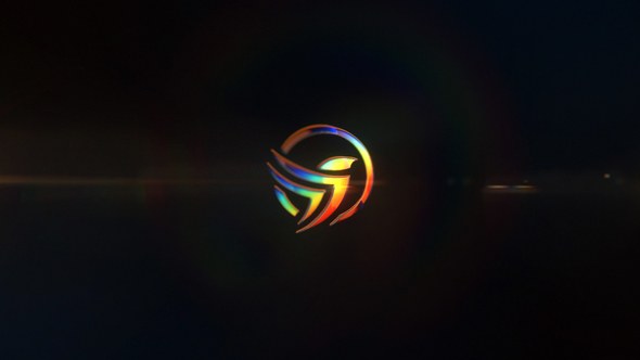 Videohive Glossy Glitch Reveal Logo Stings template preview