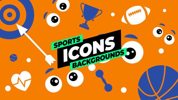 Videohive Sports Icons Backgrounds Elements template preview