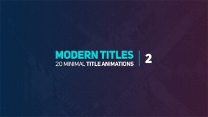 Modern Titles 2 Video Displays template preview