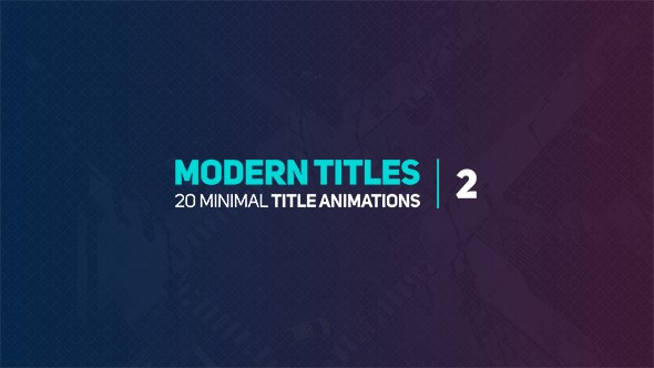 Modern Titles 2 Video Displays template preview