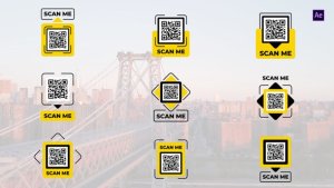 Videohive Simple QR Code After Effects Video Displays template preview