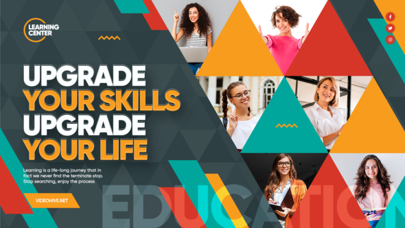 Videohive Colorful Education Slideshow 29594360 Video Displays template preview