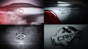 Carbon Turbo Text & Logo Video Displays template preview