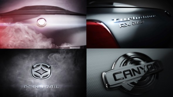 Carbon Turbo Text & Logo Video Displays template preview