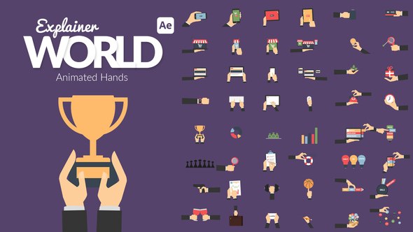 Videohive Explainer World | Animated Hands Elements template preview