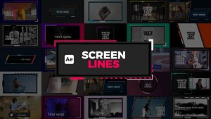 Videohive Screen Lines Video Displays template preview