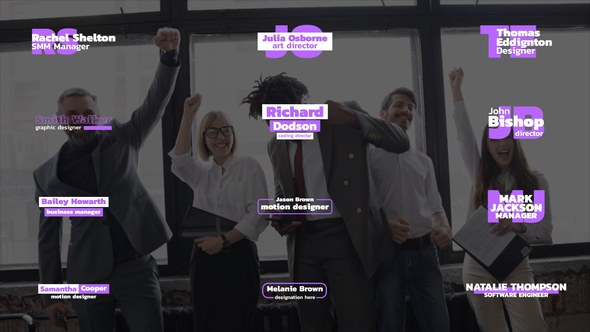 Videohive Bold Lower Thirds | AE Elements template preview