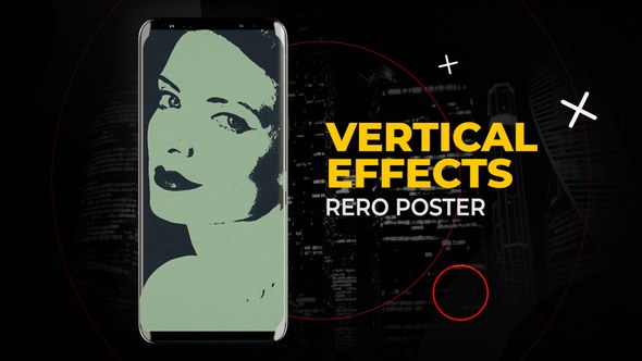Videohive Vertical Retro Poster Effects | After Effects Elements template preview