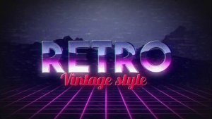 Retro Title Video Displays template preview