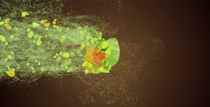 Motion Particles Logo Video Displays template preview