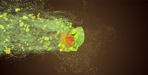 Motion Particles Logo Video Displays template preview