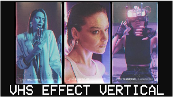 Videohive VHS Effect Vertical I TikTok, Shorts, Reels Product Promo template preview