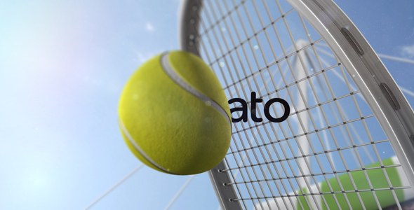 Videohive Tennis Slow Motion Reveal Logo Stings template preview