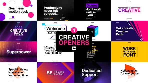 Videohive Creative Openers 1 Openers template preview