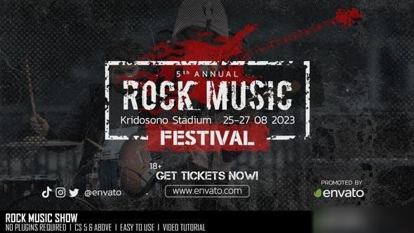 Videohive Rock Music Show Openers template preview