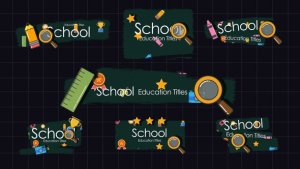 Videohive School Education Titles Titles template preview