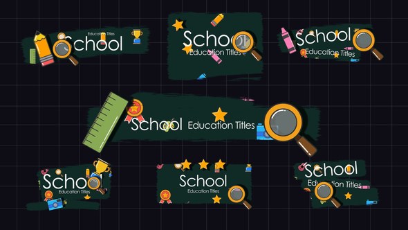 Videohive School Education Titles Titles template preview