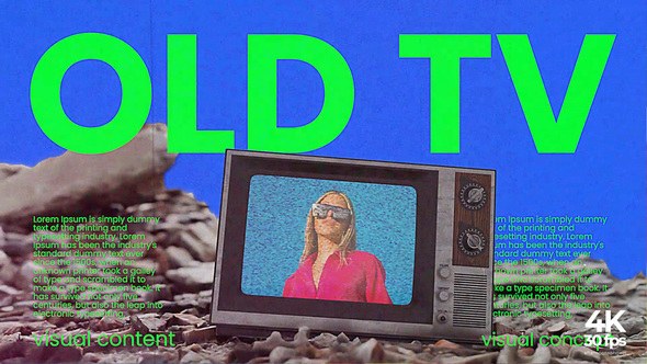 Videohive Old TV Visual Ruins Video Displays template preview