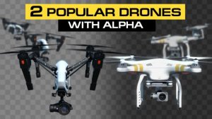 Quadcopters Flying Pack Video Displays template preview