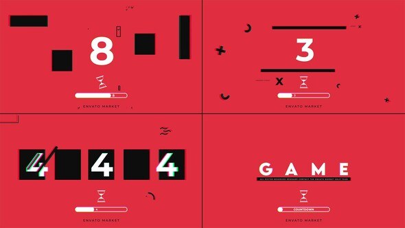 Videohive Game Countdown Elements template preview
