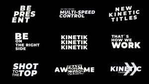 Videohive Glitch Kinetic Titles | AE Titles template preview