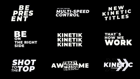 Videohive Glitch Kinetic Titles | AE Titles template preview