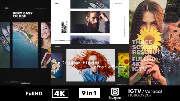 Videohive Minimal Promo Slideshow Video Displays template preview