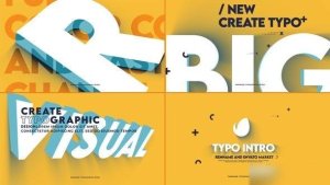 Videohive Typo Logo Intro Openers template preview