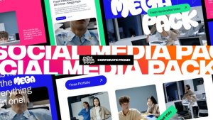 Videohive Social Media | Corporate Pack Video Displays template preview
