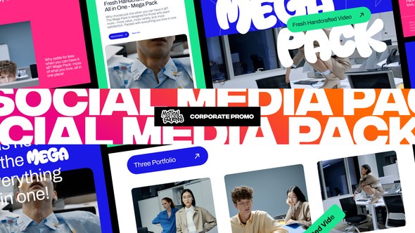 Videohive Social Media | Corporate Pack Video Displays template preview