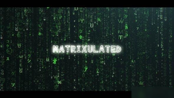 Videohive Matrix Opener 38944165 Openers template preview