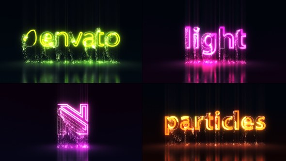 Videohive Light Particles Logo | Titles Logo Stings template preview
