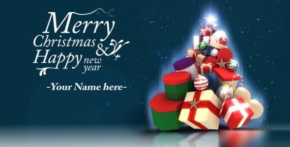 Videohive Christmas Greeting Card Opener 3639601 Openers template preview