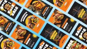 Videohive Telkom Burger Instagram Reel Product Promo template preview