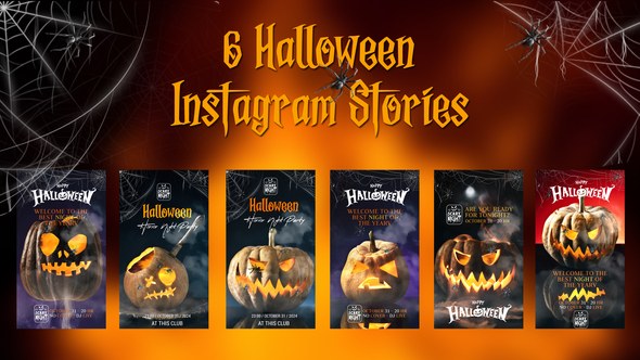 Videohive Halloween instagram stroies Openers template preview