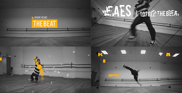 Videohive The Beat Video Displays template preview