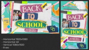 Videohive Back To School Paper Opener Openers template preview