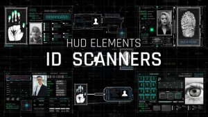 Videohive HUD Elements ID Scanners Elements template preview