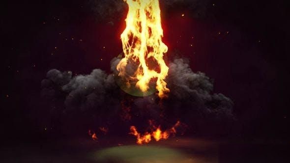 Videohive Fire Logo Reveal 45741374 Logo Stings template preview